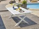 Table de jardin FLORIDE 180/240x100 cm en aluminium blanche rallonge automatique DCB Garden - Autre vue