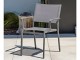 Fauteuil de jardin empilable STOCKHOLM en textilene et aluminium gris fonce DCB Garden - Autre vue