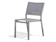 Chaise de jardin empilable STOCKHOLM en textilene et aluminium gris DCB Garden