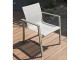 Fauteuil de jardin empilable MIAMI en textilene gris et aluminium kaki DCB Garden - Autre vue