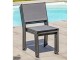 Chaise de jardin TOLEDE empilable en aluminium et textilene gris fonce DCB Garden - Autre vue