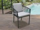 Fauteuil de jardin PILAT en aluminium et corde gris fonce DCB Garden - Autre vue