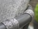 Fauteuil de jardin PILAT en aluminium et corde gris fonce DCB Garden - Autre vue