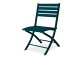 Chaise de jardin pliante MARIUS en aluminium bleu canard DCB Garden