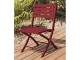 Chaise de jardin pliante MARIUS en aluminium rouge carmin DCB Garden - Autre vue