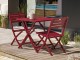 Chaise de jardin pliante MARIUS en aluminium rouge carmin DCB Garden - Autre vue