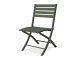 Chaise de jardin pliante MARIUS en aluminium vert kaki DCG Garden