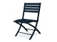 Chaise de jardin pliante MARIUS en aluminium bleu nuit DCB Garden