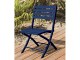 Chaise de jardin pliante MARIUS en aluminium bleu nuit DCB Garden - Autre vue