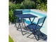 Chaise de jardin pliante MARIUS en aluminium bleu nuit DCB Garden - Autre vue