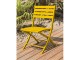 Chaise de jardin pliante MARIUS en aluminium jaune moutarde DCB Garden - Autre vue