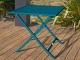 Table de jardin pliante MARIUS 70x70 cm aluminium bleu canard DCB Garden - Autre vue