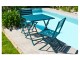 Table de jardin pliante MARIUS 70x70 cm aluminium bleu canard DCB Garden - Autre vue