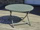 Table de jardin pliante MARIUS ronde Ø110 cm aluminium vert Kaki DCB Garden - Autre vue