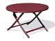 Table de jardin pliante MARIUS ronde Ø110 cm aluminium rouge carmin DCB Garden