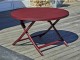 Table de jardin pliante MARIUS ronde Ø110 cm aluminium rouge carmin DCB Garden - Autre vue