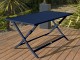 Table de jardin pliante MARIUS rectangulaire aluminium 140x80cm bleu nuit DCB Garden - Autre vue