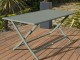 Table de jardin pliante MARIUS rectangulaire aluminium 140x80cm vert kaki DCB Garden - Autre vue