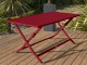 Table de jardin pliante MARIUS rectangulaire aluminium 140x80cm rouge Carmin DCB Garden - Autre vue