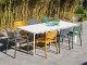 Table a manger de jardin MEET 200x90 cm en aluminium laque blanc DCB Garden - Autre vue