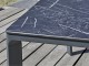 Table de jardin empilable MEET 160x90 cm aluminium laque Marbre noir DCB Garden - Autre vue