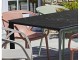 Table de jardin empilable MEET 160x90 cm aluminium laque Marbre noir DCB Garden - Autre vue