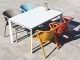 Table de jardin empilable MEET 120x80 cm aluminium laque blanc DCB Garden - Autre vue