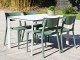 Table de jardin empilable MEET 120x80 cm aluminium laque blanc DCB Garden - Autre vue