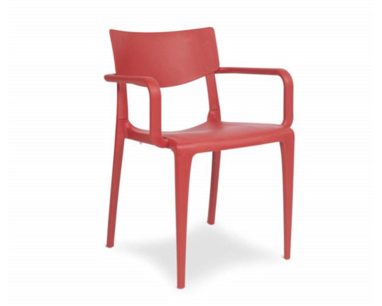 Fauteuil de jardin empilable TOWN en polypropylene brique DCB Garden