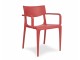 Fauteuil de jardin empilable TOWN en polypropylene brique DCB Garden