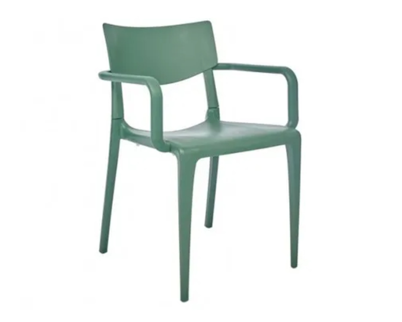 Fauteuil de jardin empilable TOWN en polypropylene vert DCB Garden