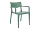 Fauteuil de jardin empilable TOWN en polypropylene vert DCB Garden