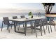 Table de jardin OLHOS 191/251x95cm aluminium gris fonce extensible DCB Garden - Autre vue