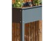 Jardiniere potager urbain CIPOLLINA 100x40 cm acier galvanise gris fonce DCB Garden - Autre vue