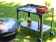 Table d'appoint desserte de jardin a roulettes CUCINATO en acier galvanise gris fonce DCB Garden - Autre vue