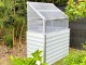 Mini serre de jardin adossable simple STRETTO 62x120 cm en acier galvanise blanc DCB Garden - Autre vue