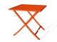 Table de jardin pliante MARIUS 70x70 cm en aluminium orange DCB Garden