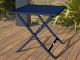 Table de jardin pliante MARIUS 70x70 cm en aluminium bleu marine DCB Garden - Autre vue