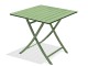 Table de jardin pliante MARIUS 70x70 cm en aluminium vert Lagune DCB Garden