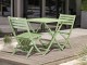 Table de jardin pliante MARIUS 70x70 cm en aluminium vert Lagune DCB Garden - Autre vue