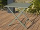 Table de jardin pliante MARIUS 70x70 cm en aluminium vert Kaki DCB Garden - Autre vue