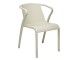 Fauteuil de jardin empilable FADO en polypropylene Sable DCB Garden