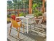 Fauteuil de jardin empilable FADO en polypropylene Gris fonce DCB Garden - Autre vue