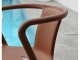 Fauteuil de jardin empilable DIEGO en polypropylene marron Terracotta DCB Gardern - Autre vue