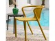 Fauteuil de jardin empilable DIEGO en polypropylene Moutarde DCB Gardern - Autre vue