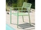 Fauteuil de jardin empilable GASTON en aluminium vert Lagune DCB Garden - Autre vue