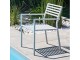 Fauteuil de jardin empilable GASTON en aluminium gris marin DCB Garden - Autre vue