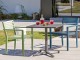 Fauteuil de jardin empilable GASTON en aluminium bleu DCB Garden - Autre vue