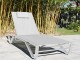 Bain de soleil multi-positions FIGARI aluminium blanc DCB Garden - Autre vue