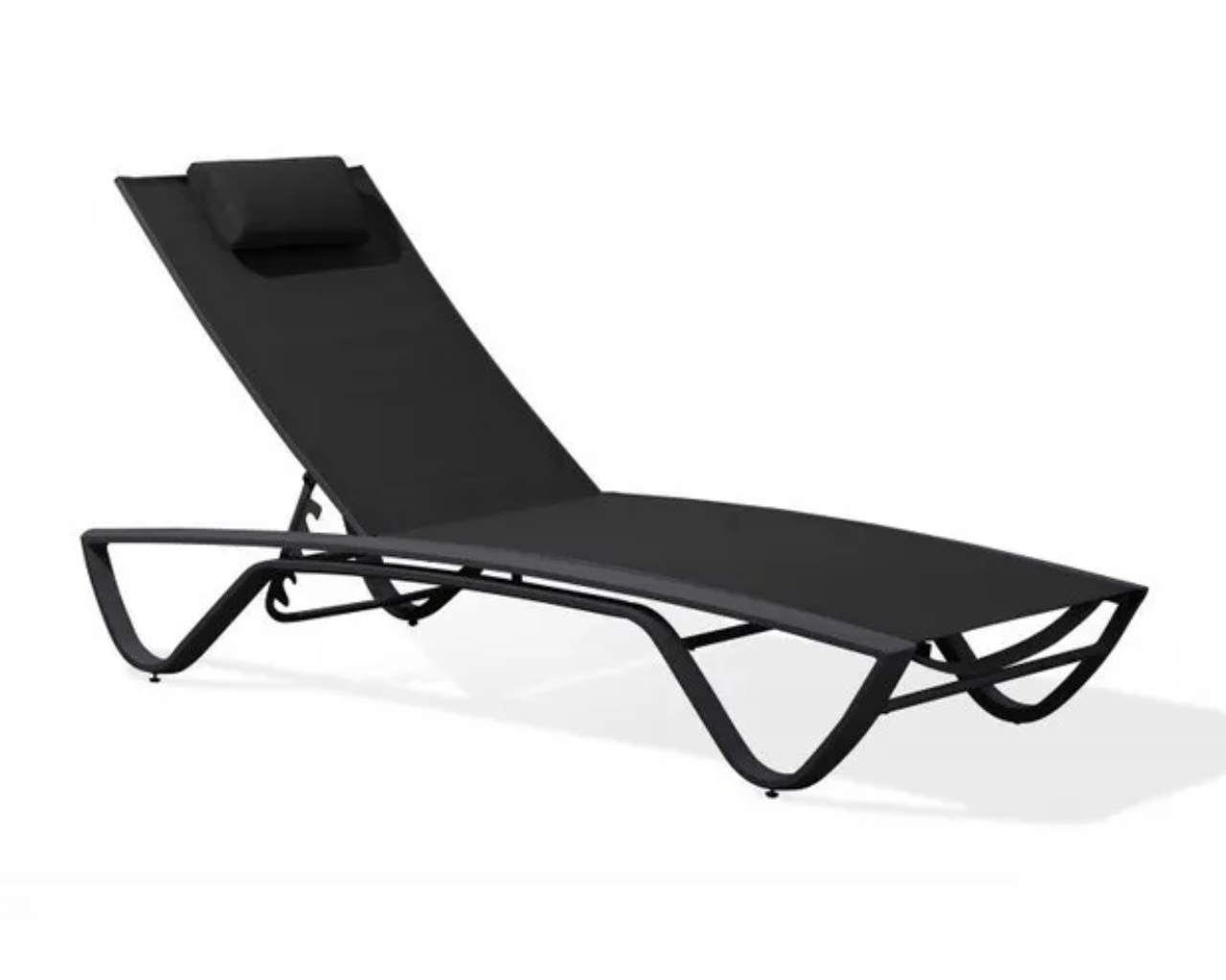 Bain de soleil multi-positions FIGARI aluminium Noir DCB Garden